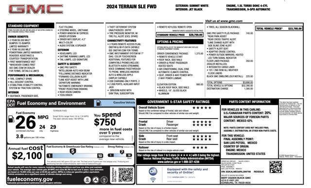 2024 GMC Terrain SLE
