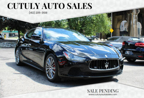 2017 Maserati Ghibli for sale at Cutuly Auto Sales in Pittsburgh PA
