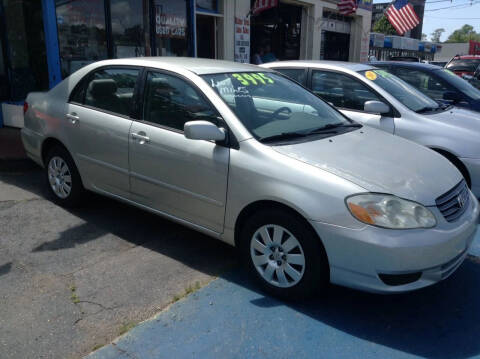 2003 Toyota Corolla for sale at CV AUTO CARE in Brockton MA