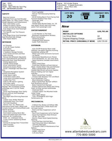 2015 Acura RDX w/Tech