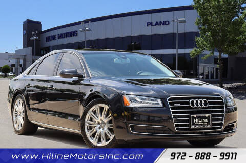 2015 Audi A8 for sale at HILINE MOTORS in Plano TX