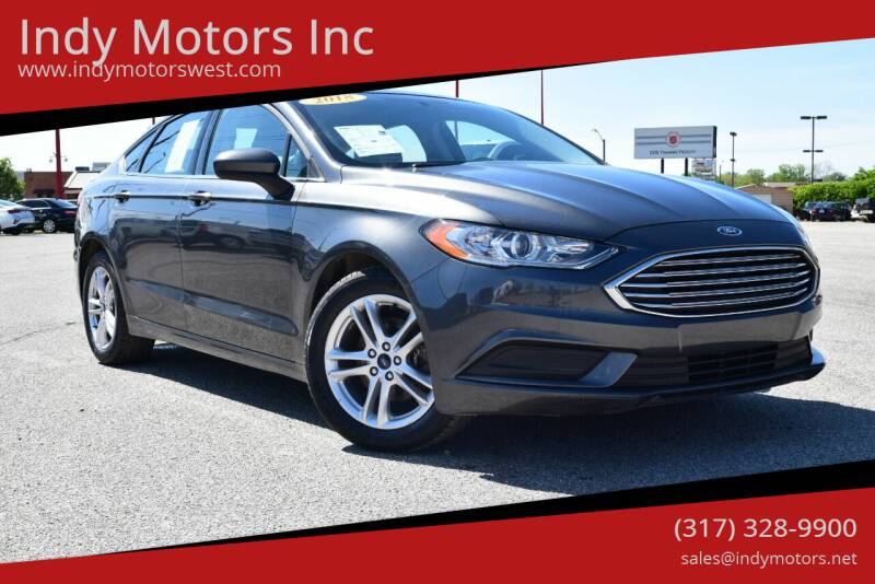 2018 Ford Fusion for sale at Indy Motors Inc in Indianapolis IN