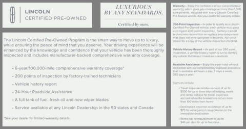 2022 Lincoln Corsair Standard