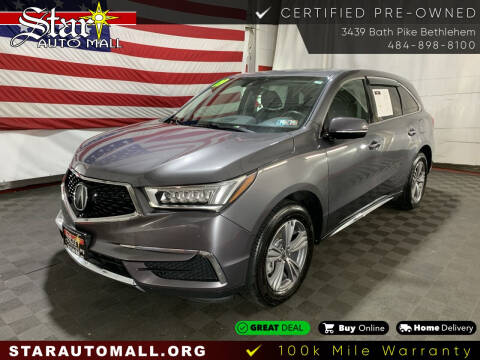 2019 Acura MDX for sale at STAR AUTO MALL 512 in Bethlehem PA