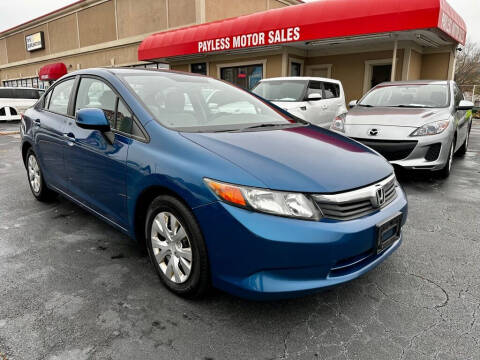 2012 Honda Civic for sale at Payless Motor Sales LLC in Burlington NC