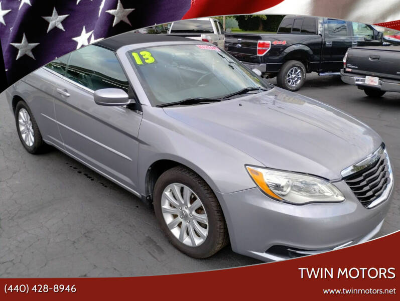 2013 Chrysler 200 Convertible for sale at TWIN MOTORS in Madison OH