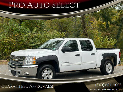 2012 Chevrolet Silverado 1500 for sale at Pro Auto Select in Fredericksburg VA