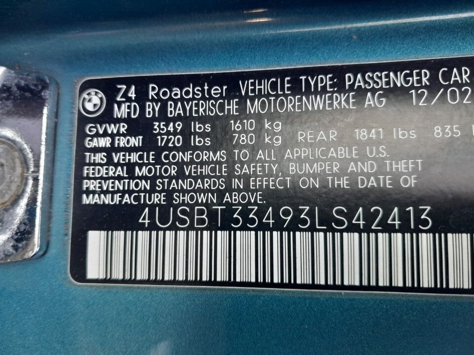 2003 BMW Z4 Convertible - $4,450