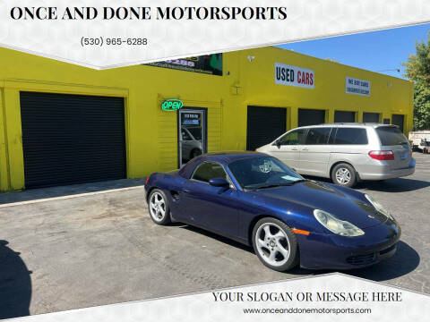 2001 Porsche Boxster for sale at Once and Done Motorsports in Chico CA