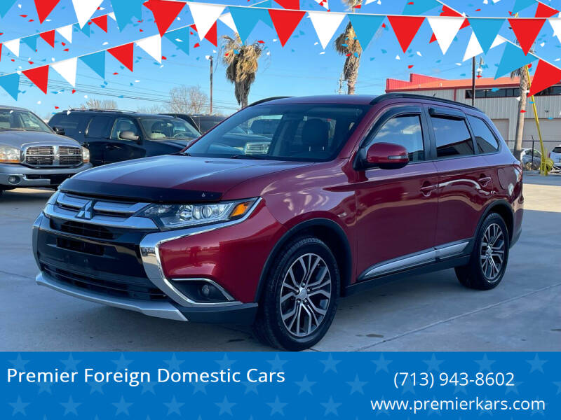 2016 Mitsubishi Outlander for sale at Premier Foreign Domestic Cars in Houston TX