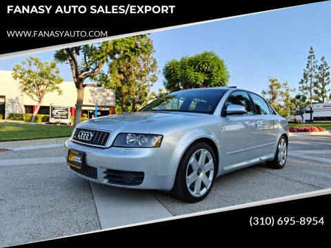 2005 Audi S4 for sale at FANASY AUTO SALES/EXPORT in Yorba Linda CA