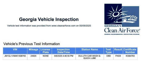 2019 Mazda MAZDA6 Touring