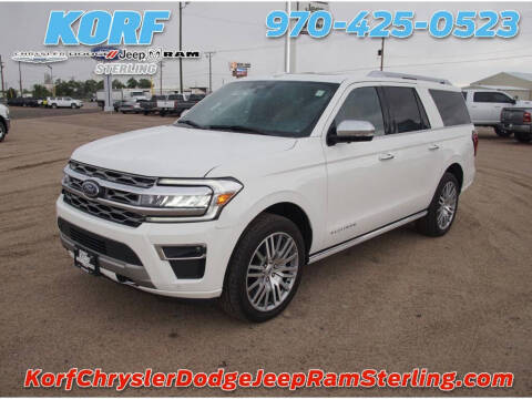 2023 Ford Expedition MAX for sale at Tony Peckham @ Korf Motors in Sterling CO