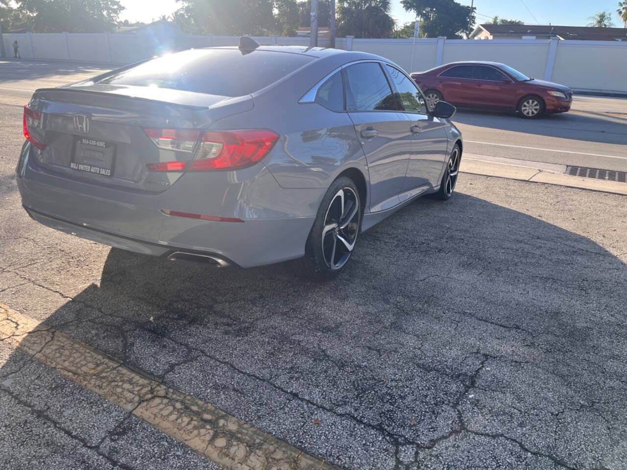 2021 Honda Accord for sale at M & J UNITED AUTO SALES in LAUDERDALE LAKES, FL