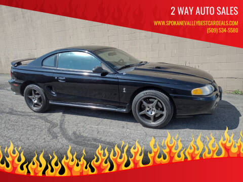 1998 Ford Mustang SVT Cobra for sale at 2 Way Auto Sales in Spokane WA