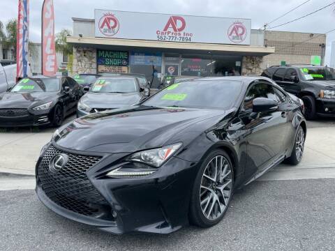 2016 Lexus RC 350 for sale at AD CarPros, Inc - Whittier in Whittier CA