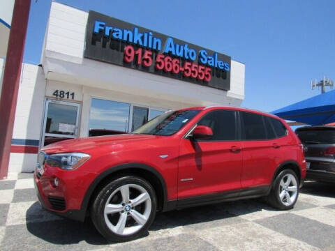 2017 BMW X3 for sale at Franklin Auto Sales in El Paso TX