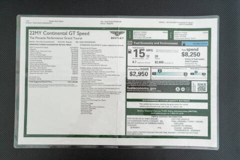 2022 Bentley Continental GT Speed