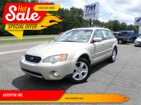 2006 Subaru Outback for sale at AUTOTYM INC. in Fredericksburg VA