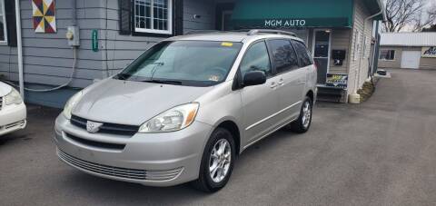 2004 Toyota Sienna for sale at MGM Auto Sales in Cortland NY