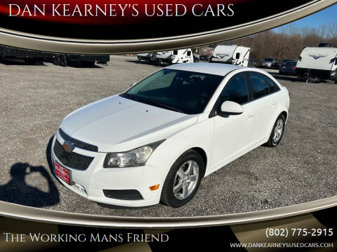 2012 Chevrolet Cruze for sale at DAN KEARNEY'S USED CARS in Center Rutland VT
