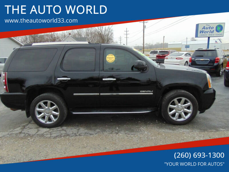 2011 GMC Yukon for sale at THE AUTO WORLD in Churubusco IN