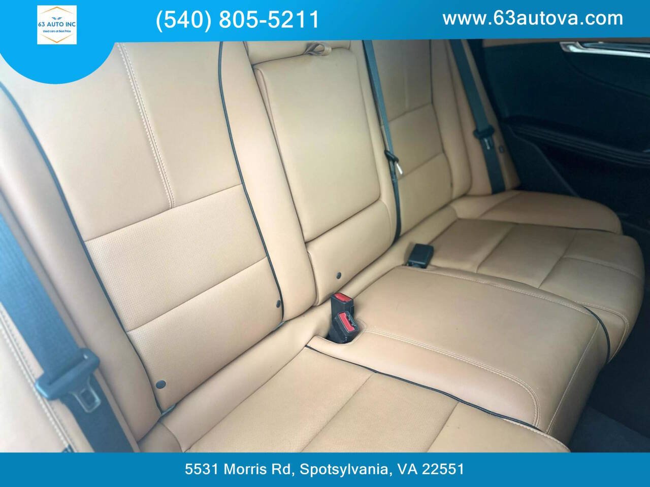 2015 Chevrolet Impala for sale at 63 Auto Inc in Spotsylvania, VA