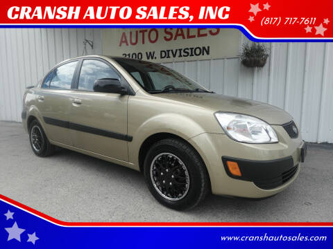 2007 Kia Rio for sale at CRANSH AUTO SALES, INC in Arlington TX