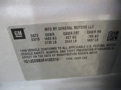 2015 Chevrolet Sonic LT Auto