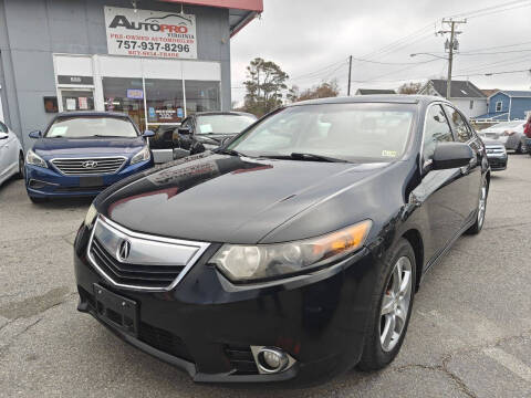 2013 Acura TSX for sale at AutoPro Virginia LLC in Virginia Beach VA