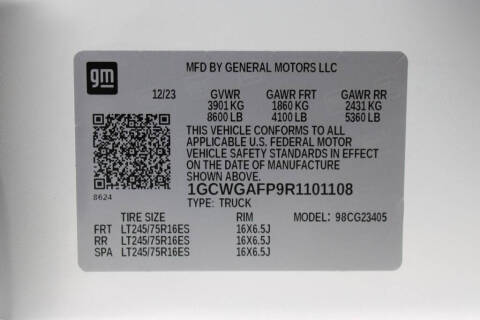 2024 Chevrolet Express 2500