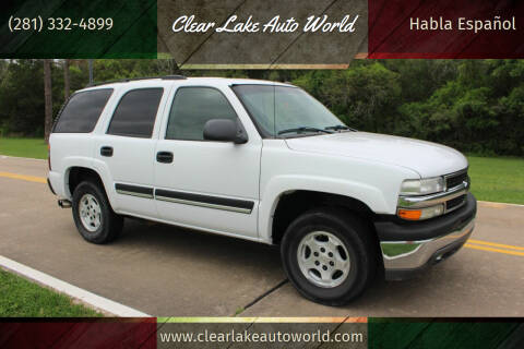 2005 Chevrolet Tahoe for sale at Clear Lake Auto World in League City TX