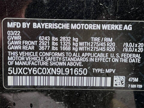 2022 BMW X6 xDrive40i