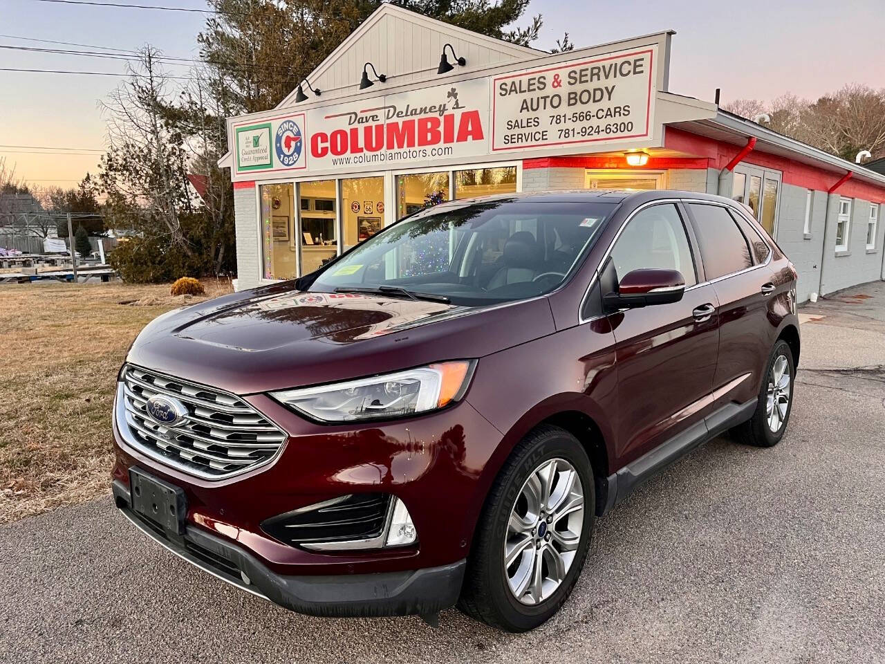 2019 Ford Edge for sale at Dave Delaney's Columbia Motors in Hanover, MA