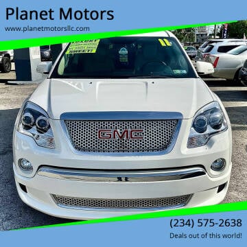 2011 GMC Acadia for sale at Planet Motors in Youngstown OH