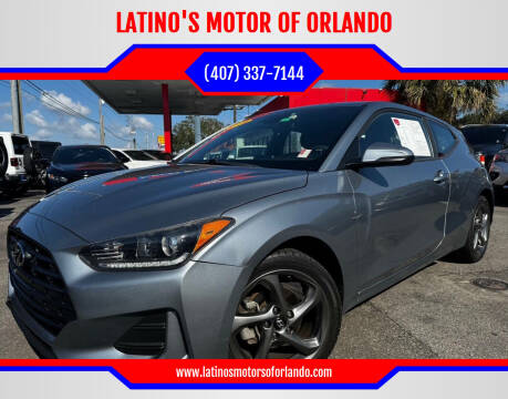 2019 Hyundai Veloster for sale at LATINO'S MOTOR OF ORLANDO in Orlando FL