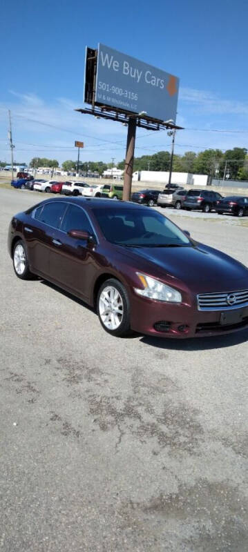 2014 Nissan Maxima for sale at M & M Wholesale, LLC in Bryant AR