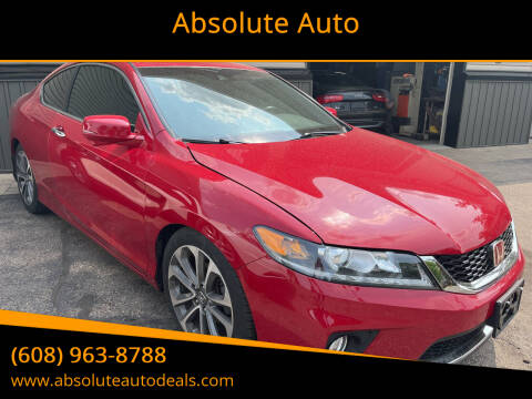 2013 Honda Accord for sale at Absolute Auto in Baraboo WI