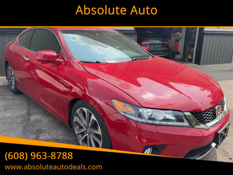 2013 Honda Accord for sale at Absolute Auto in Baraboo WI