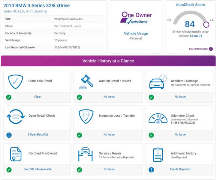 2010 BMW 3 Series 328i xDrive