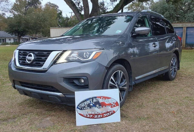 2019 Nissan Pathfinder for sale at Theron's Auto Sales, LLC in Deridder, LA