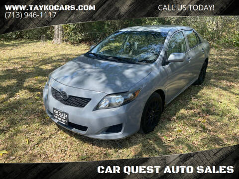 2009 Toyota Corolla for sale at CAR QUEST AUTO SALES in Houston TX