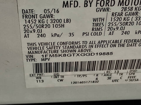 2016 Ford Explorer Sport