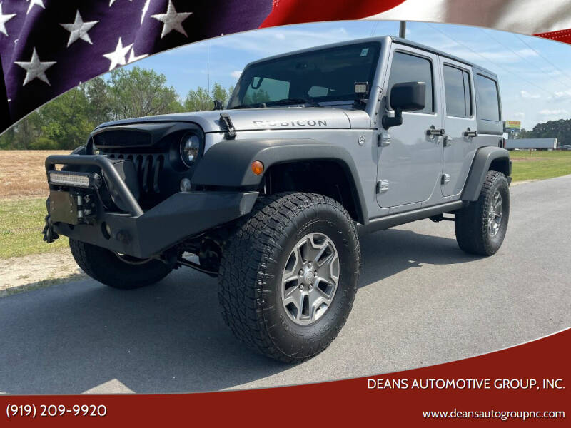 2016 Jeep Wrangler Unlimited for sale at Deans Automotive Group, Inc. in Princeton NC