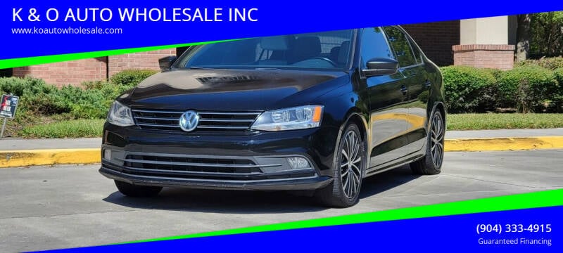 2016 Volkswagen Jetta for sale at K & O AUTO WHOLESALE INC in Jacksonville FL