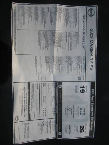 2009 Nissan Maxima 3.5 SV