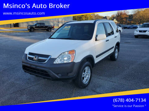 2004 Honda CR-V for sale at Msinco's Auto Broker in Snellville GA