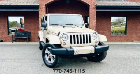 2016 Jeep Wrangler Unlimited for sale at Atlanta Auto Brokers in Marietta GA