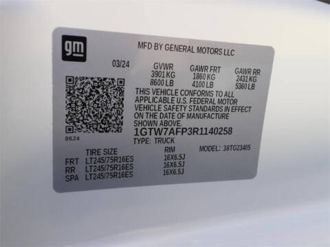 2024 GMC Savana 2500