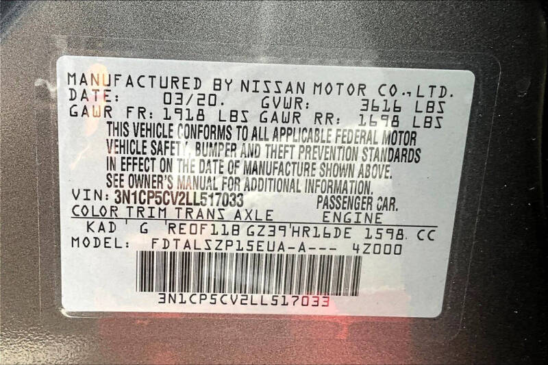 2020 Nissan Kicks SV